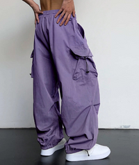 Pantalon cargo pour femmes - Pantalon utilitaire confortable à coupe décontractée avec poches latérales pratiques pour des journées décontractées et élégantes sans effort