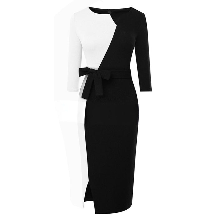 Robe moulante asymétrique élégante - Style chic et sophistiqué
