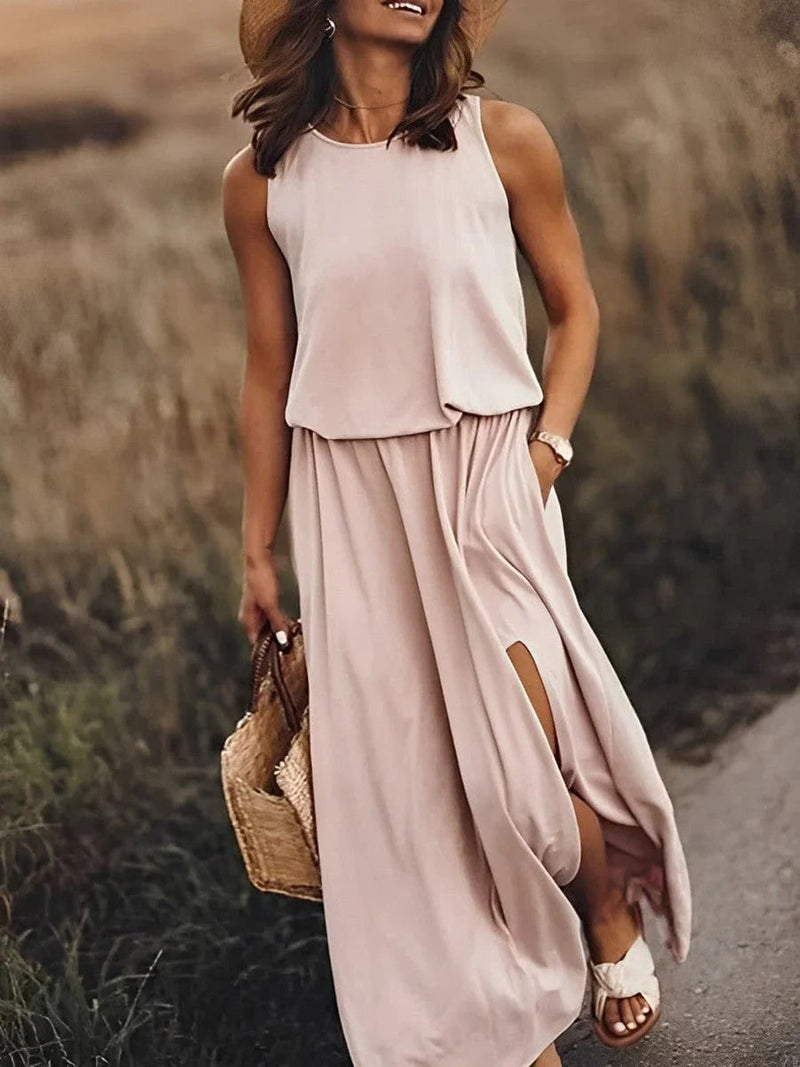 Robe longue d'été élégante pour femmes - Fenna pour un look stylé et confortable