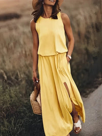 Robe longue d'été élégante pour femmes - Fenna pour un look stylé et confortable