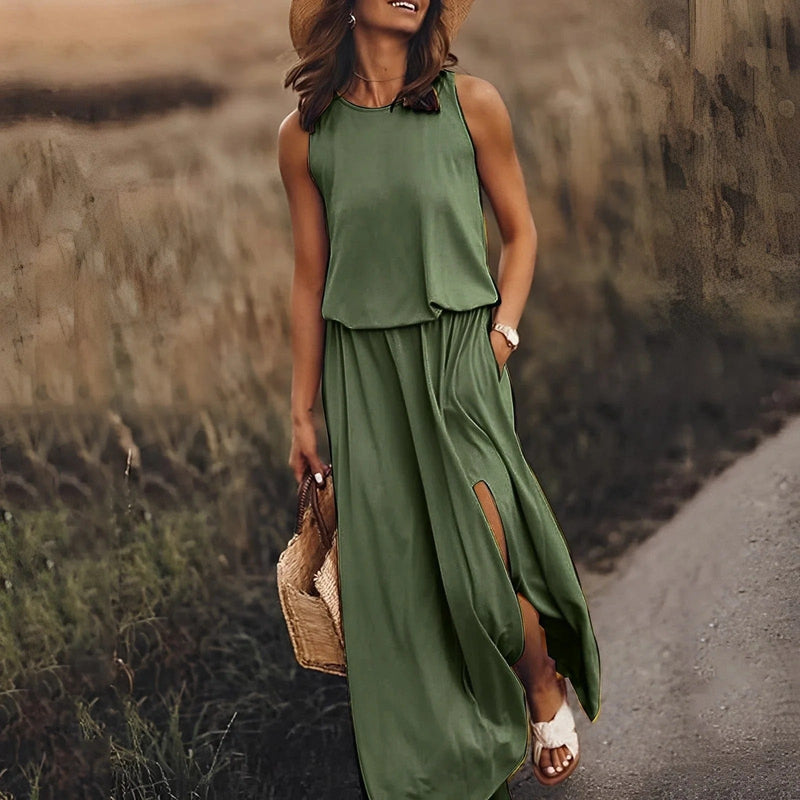 Robe longue d'été élégante pour femmes - Fenna pour un look stylé et confortable