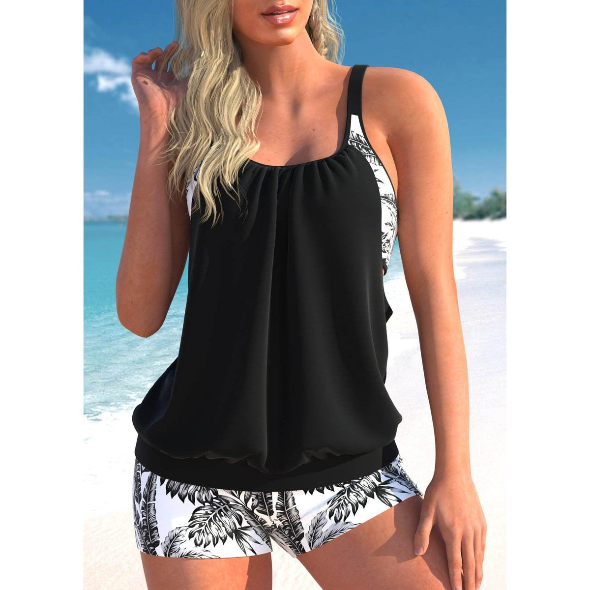 Bikini Tankini Maillot de bain deux pièces pour femmes - Ensemble de maillots de bain tendance et confortable