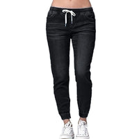 Pantalon en denim style jogger pour femmes - Jeans décontractés confortables et tendance pour femmes