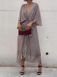 Robe élégante à col en V - Thyra Elegantete Garment