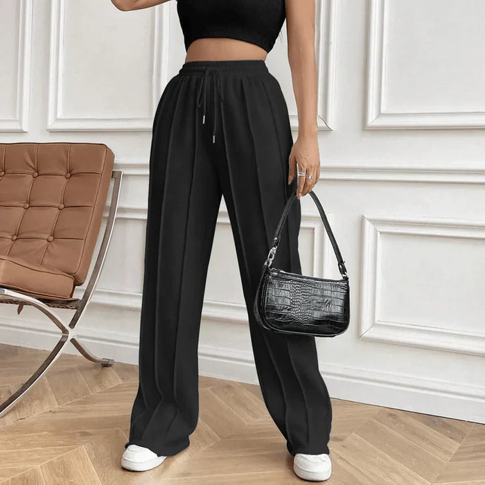 Pantalon taille haute pour femme, coupe décontractée - tenue décontractée élégante et confortable pour tous les jours