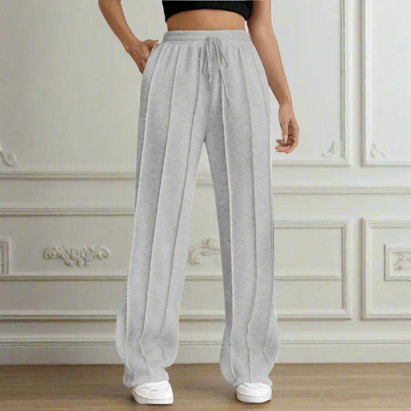 Pantalon taille haute pour femme, coupe décontractée - tenue décontractée élégante et confortable pour tous les jours