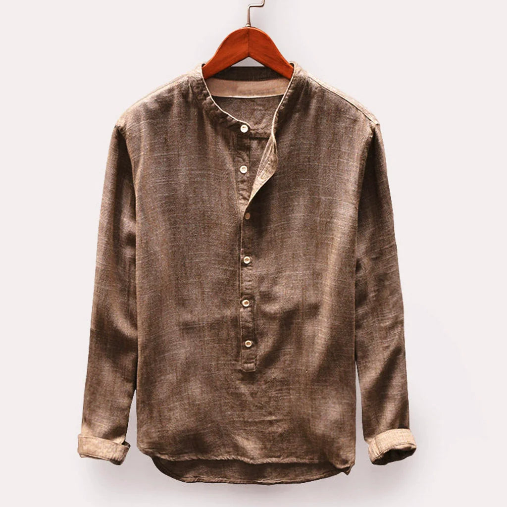 Camisole classique de manga longue pour homme, élégante et douce
