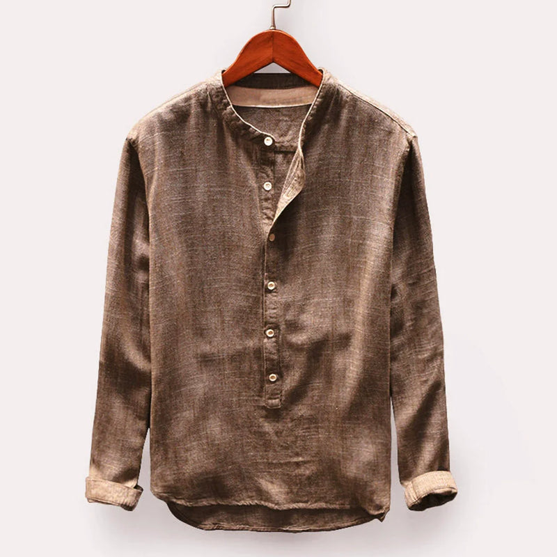 Camisole classique de manga longue pour homme, élégante et douce