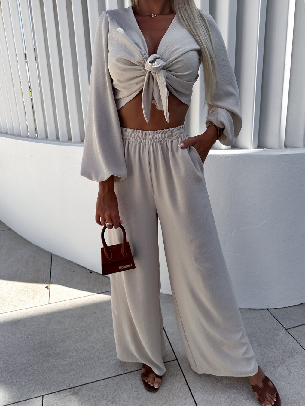 Ensemble d'été deux pièces - Vêtements élégants et confortables pour l'été