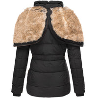 Simone™ Manteau d'hiver élégant doublé de fourrure