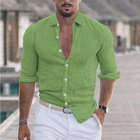 Camisole pour homme en tissu avec ajustement slim et manga larga avec cuello bandi - Confección transpirable y elegante