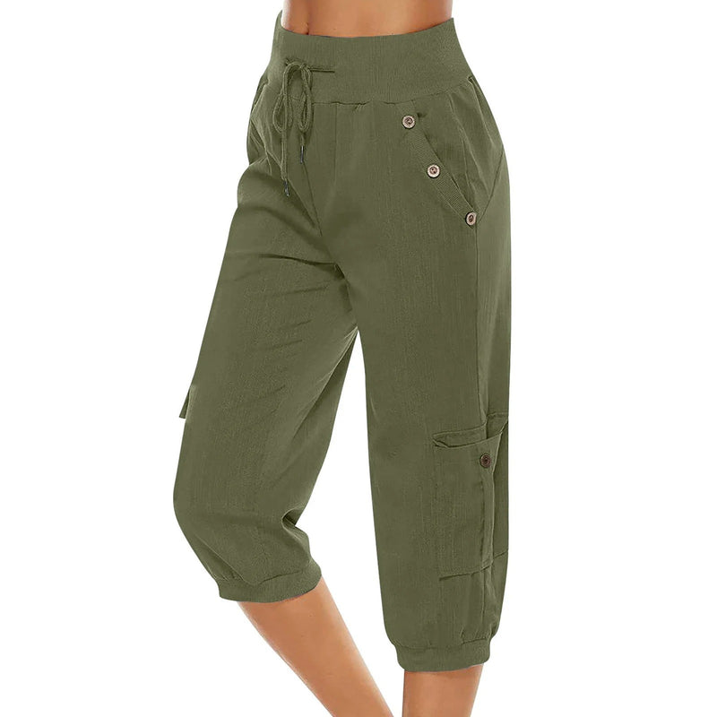Pantalon court pour femme - Pantalon décontracté élégant et confortable pour un look tendance