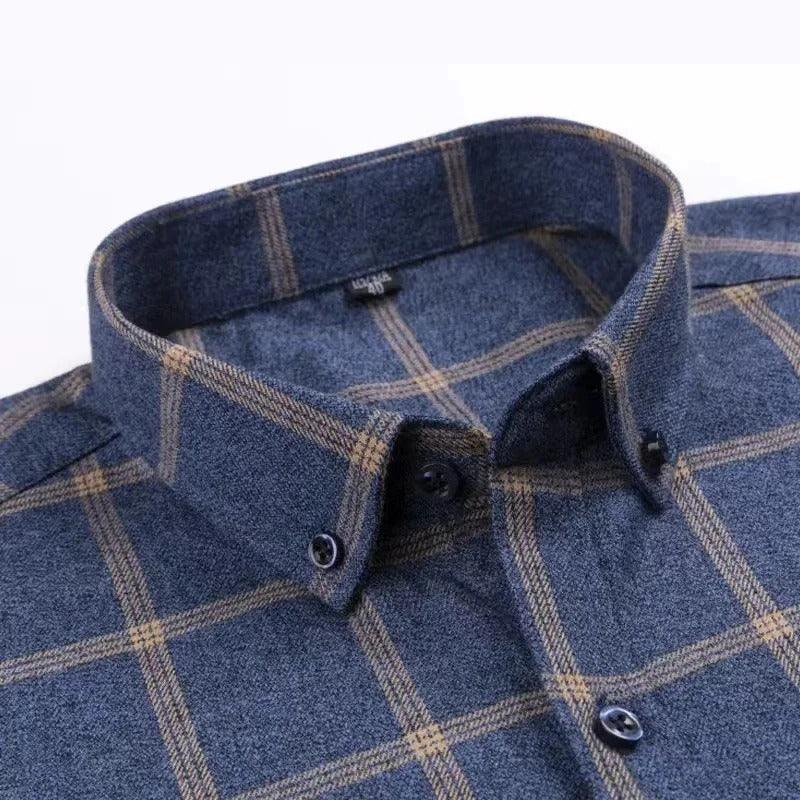 Herrenklassiker : Lässiges Langarm-Karoshirt für stilvolle Casuals