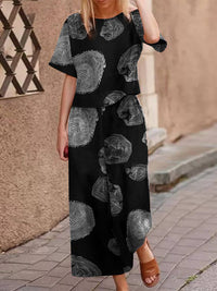 Ensemble 2 pièces boho pour femme - imprimé floral frais pour un style quotidien - facilement tendance et polyvalent