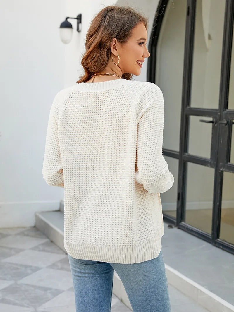 Cardigan zippé à manches longues pour femmes, décontracté et élégant - Kate