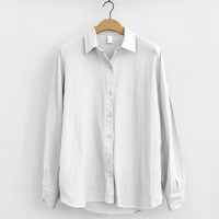 Chemise en Lin pour Hommes - Coupe Décontractée - Manches Longues - Boutonnée - Vêtements Décontractés Respirants