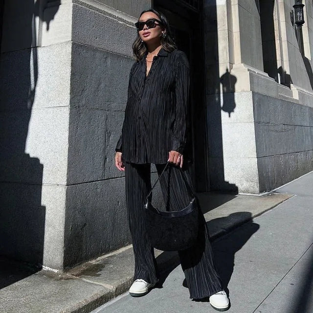 Esmée | Elégant costume deux pièces à manches longues pour un look élégant