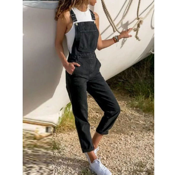 Salopette en jean pour femme - Salopette confortable pour un look décontracté et tendance