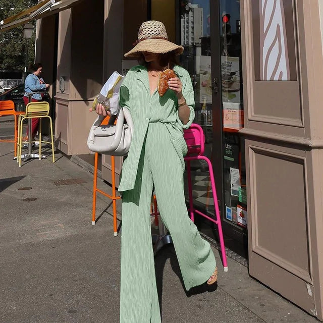 Esmée | Elégant costume deux pièces à manches longues pour un look élégant