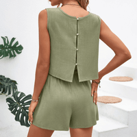 Ensemble de vêtements d'intérieur 2 pièces pour femmes - Tissu doux pour un confort optimal en été