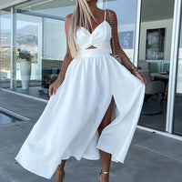 Chic Elegant Midi Kleid | Hochwertiges Material Für Formelle Anlässe Damenmode