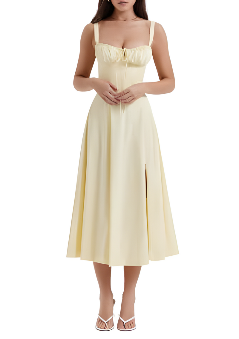 Robe florale élégante avec taille flatteuse - Parfaite pour toutes les occasions
