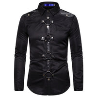 Camisa Gótica con Tachuelas para Hombre