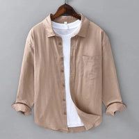 Chemise Homme Classique à Manches Longues - Style Décontracté à Boutons