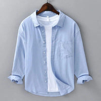 Chemise Homme Classique à Manches Longues - Style Décontracté à Boutons
