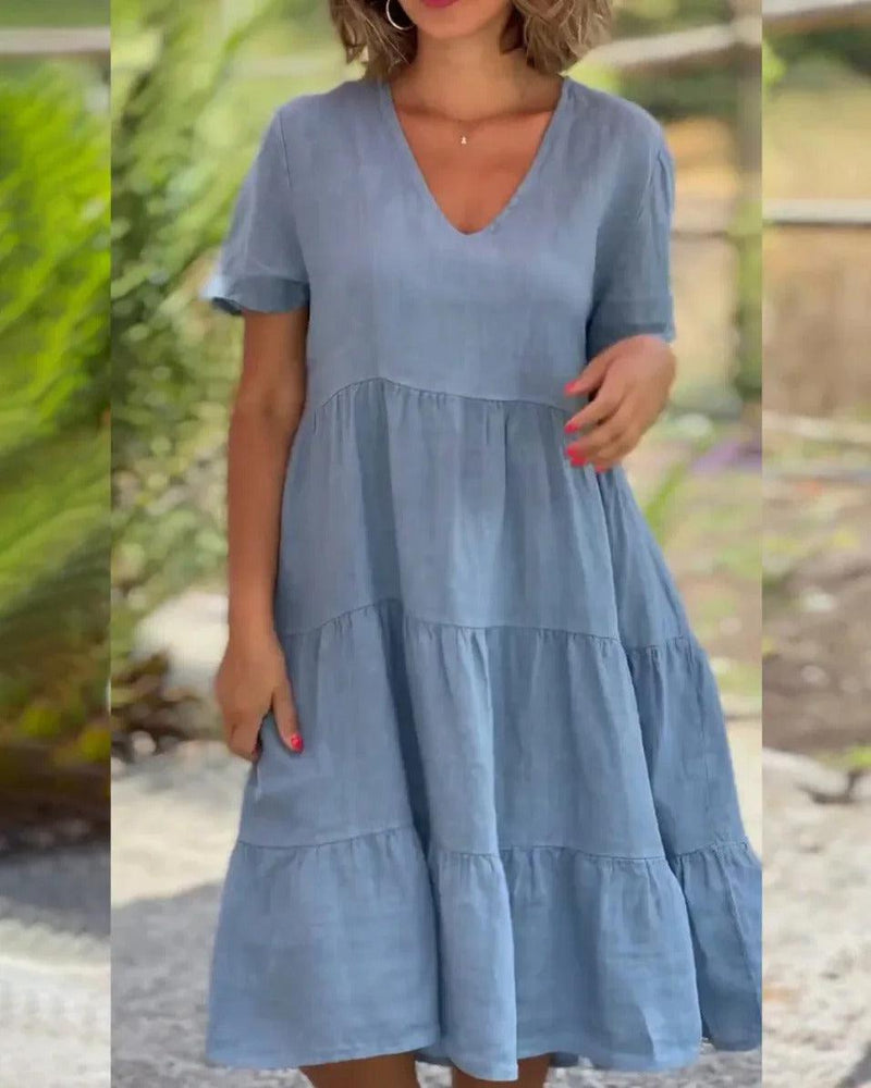 Chemise de nuit élégante et légère avec des ornements de couleur rose pour les femmes