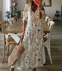Robe longue bohémienne pour femmes - Élégance décontractée et style intemporel