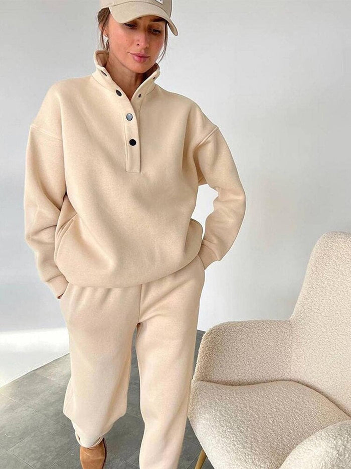 Confort ultime : jogging en polaire surdimensionné pour un look confortable et élégant