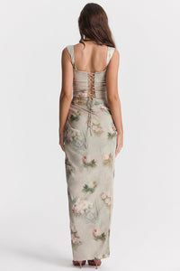 Robe longue florale élégante - Tenue de soirée chic pour femmes