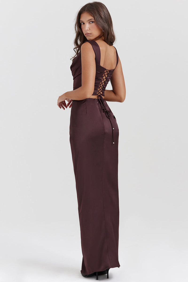 Robe longue élégante pour femmes avec découpes chics - parfaite pour les soirées