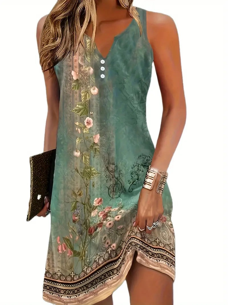 Robe élégante sans manches Angela pour un look séduisant et stylé