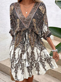 Robe élégante à manches courtes pour le printemps et l'été - Sanny