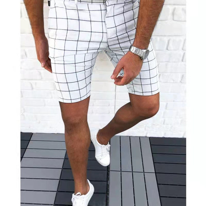 BERMUDA CHEMISE POUR HOMMES - TAILLE SUR-MESURE - TISSU RESPIRANT - STYLE DÉCONTRACTÉ AU-DESSUS DU GENOU