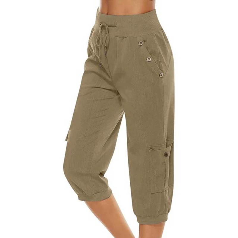 Pantalon court pour femme - Pantalon décontracté élégant et confortable pour un look tendance