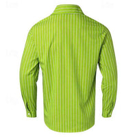 Camisoles Casual de l'homme à Maniche Lunghe con Bottoni Elegante e Comoda