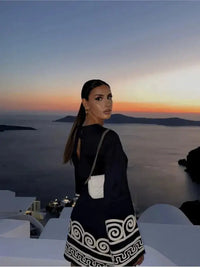 Robe d'été élégante avec motif tendance - Aleva