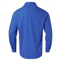 Camisoles Casual de l'homme à Maniche Lunghe con Bottoni Elegante e Comoda